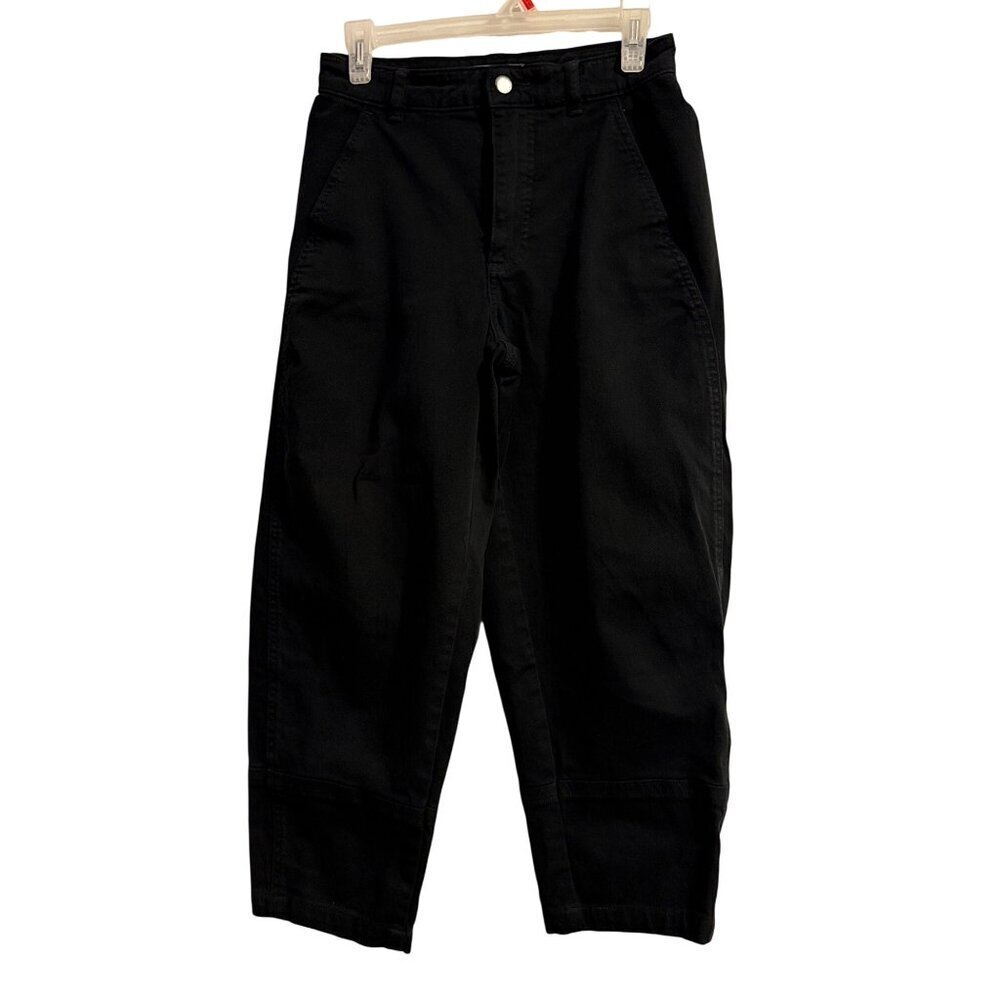 Everlane Black Utility Barrel Cotton  Jeans Pants Size 2